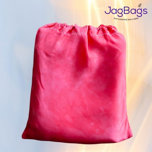 JagBag Standard Silk Sleeping Bag Liner - Light Red - SPECIAL OFFER